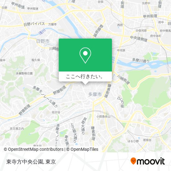 東寺方中央公園地図
