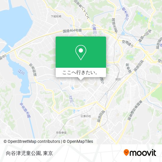 向谷津児童公園地図