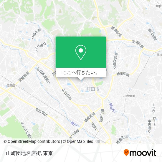 山崎団地名店街地図