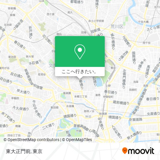 東大正門前地図