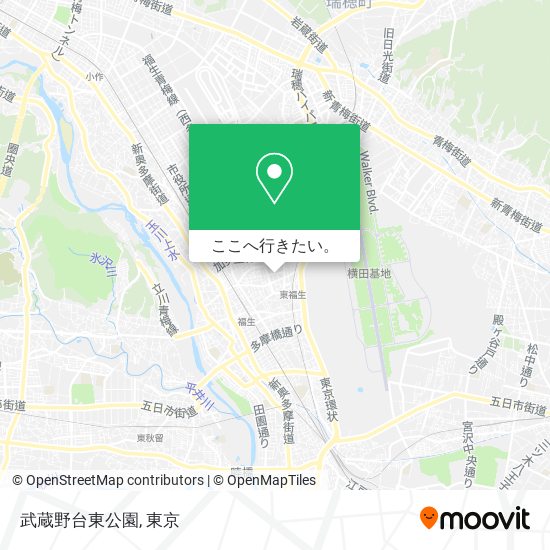 武蔵野台東公園地図