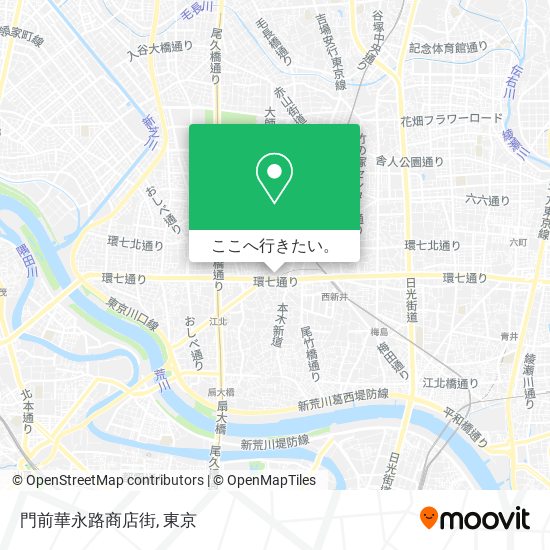 門前華永路商店街地図
