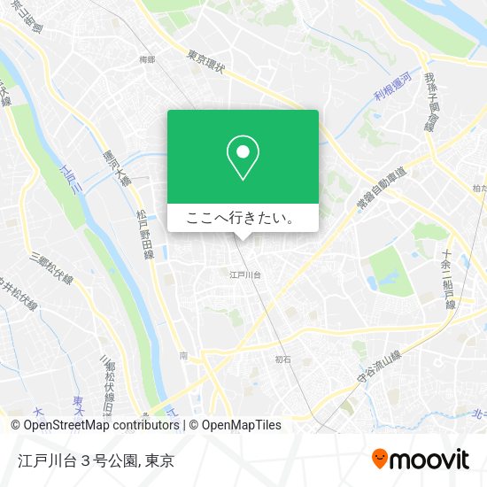 江戸川台３号公園地図