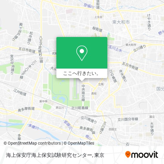 海上保安庁海上保安試験研究センター地図