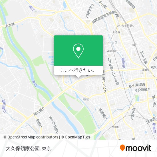 大久保領家公園地図