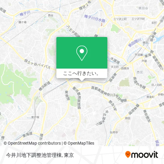 今井川地下調整池管理棟地図