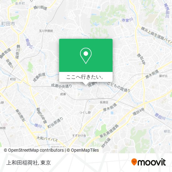 上和田稲荷社地図