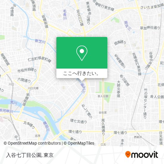 入谷七丁目公園地図