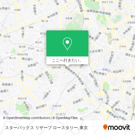 スターバックス リザーブ ロースタリー地図