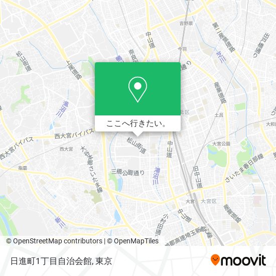 日進町1丁目自治会館地図