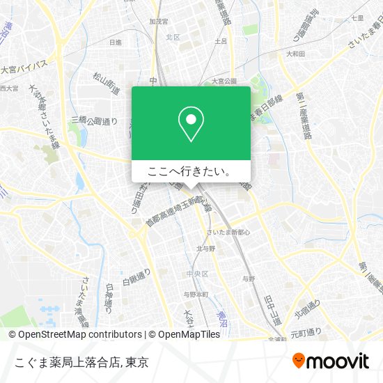 こぐま薬局上落合店地図