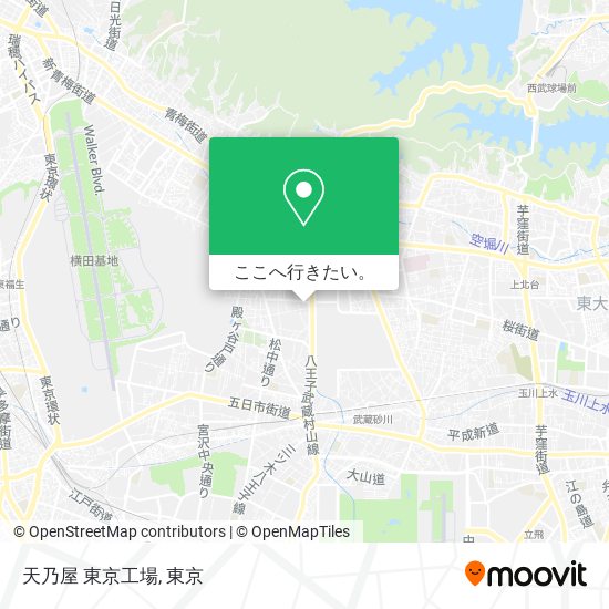 天乃屋 東京工場地図