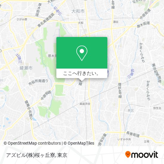 アズビル(株)桜ヶ丘寮地図