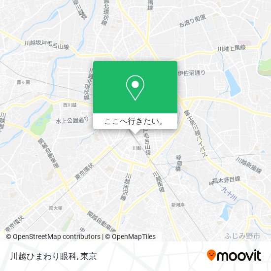 川越ひまわり眼科地図