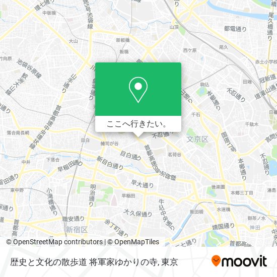 歴史と文化の散歩道 将軍家ゆかりの寺地図