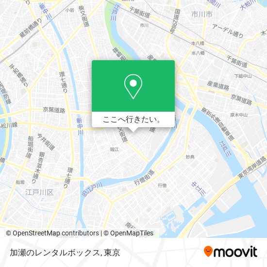 加瀬のレンタルボックス地図