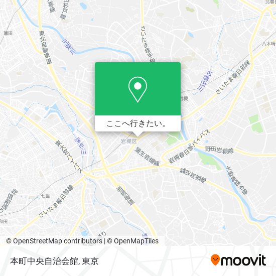 本町中央自治会館地図