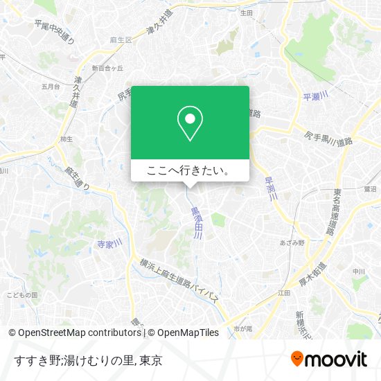 すすき野;湯けむりの里地図