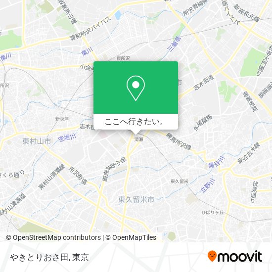 やきとりおさ田地図