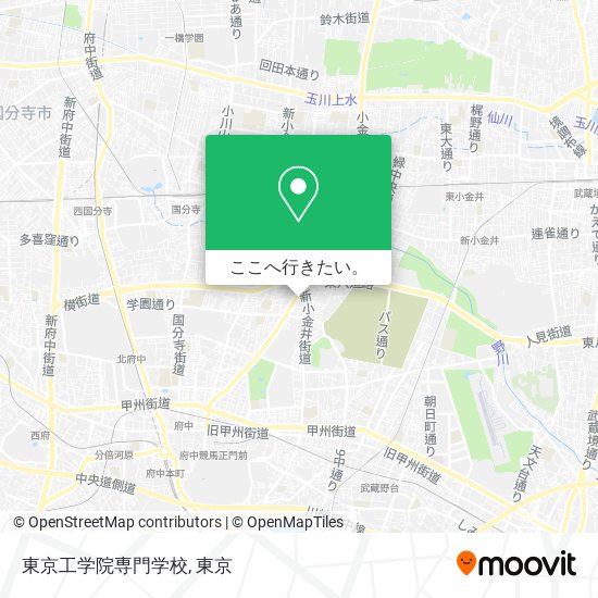 東京工学院専門学校地図