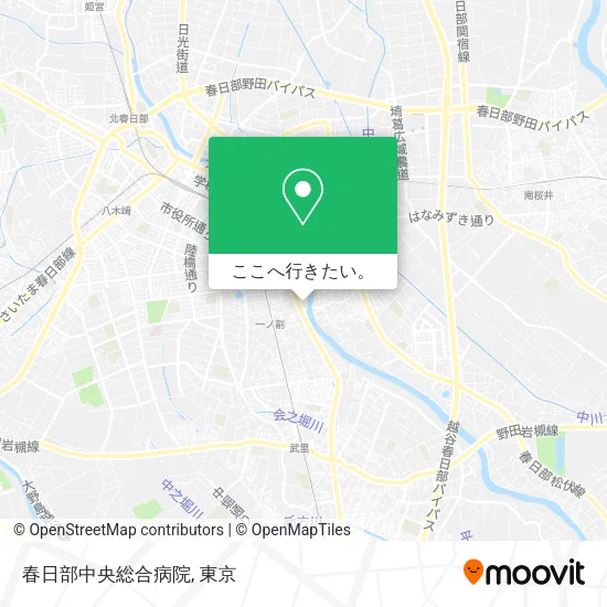 春日部中央総合病院地図