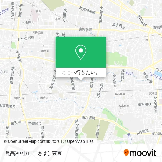 稲穂神社(山王さま)地図