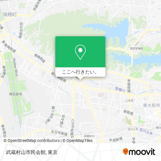 武蔵村山市民会館地図