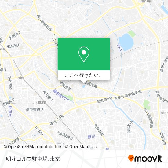 明花ゴルフ駐車場地図