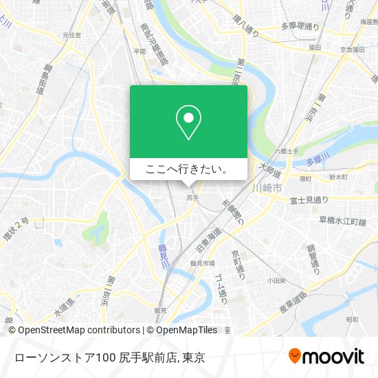 ローソンストア100 尻手駅前店地図