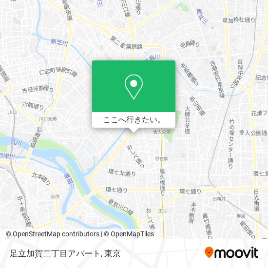 足立加賀二丁目アパート地図