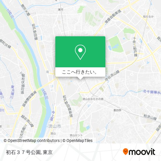 初石３７号公園地図