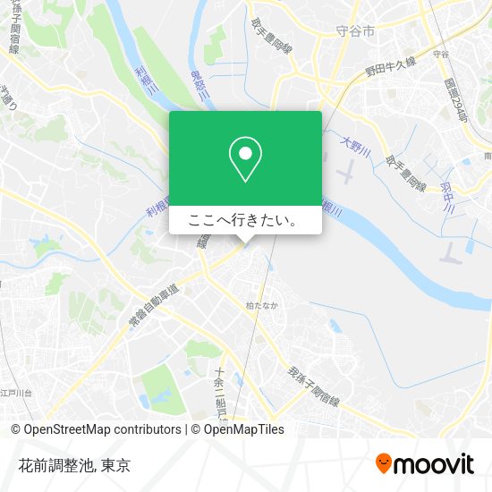 花前調整池地図