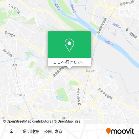 十余二工業団地第二公園地図