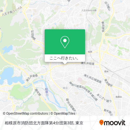 相模原市消防団北方面隊第4分団第3部地図