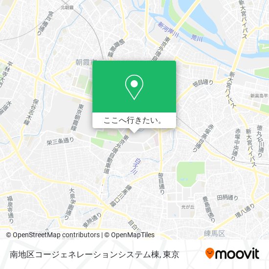 南地区コージェネレーションシステム棟地図