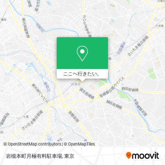 岩槻本町月極有料駐車場地図