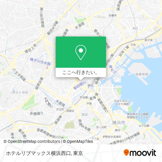 ホテルリブマックス横浜西口地図