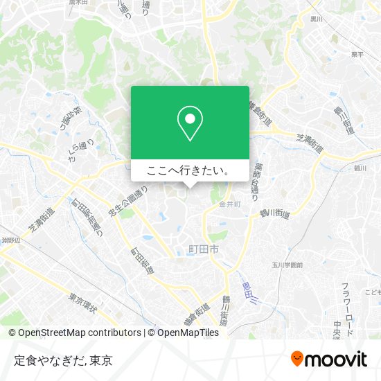 定食やなぎだ地図