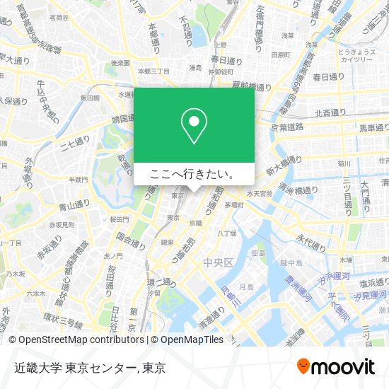 近畿大学 東京センター地図