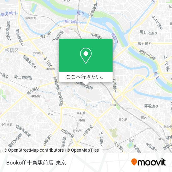 Bookoff 十条駅前店地図