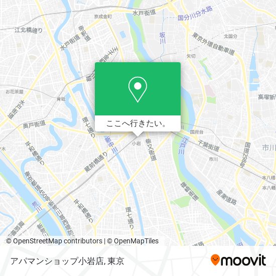 アパマンショップ小岩店地図