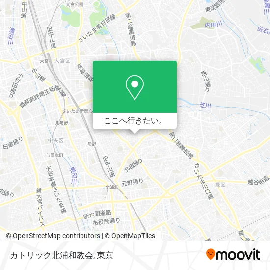 カトリック北浦和教会地図