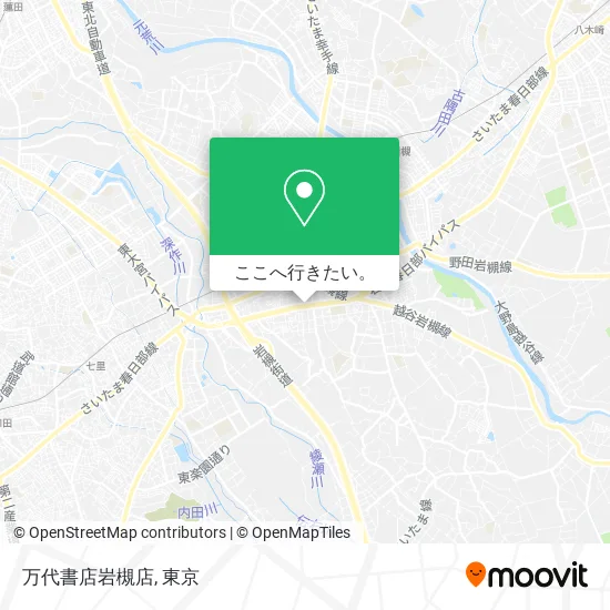 万代書店岩槻店地図