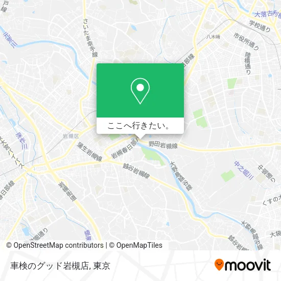 車検のグッド岩槻店地図