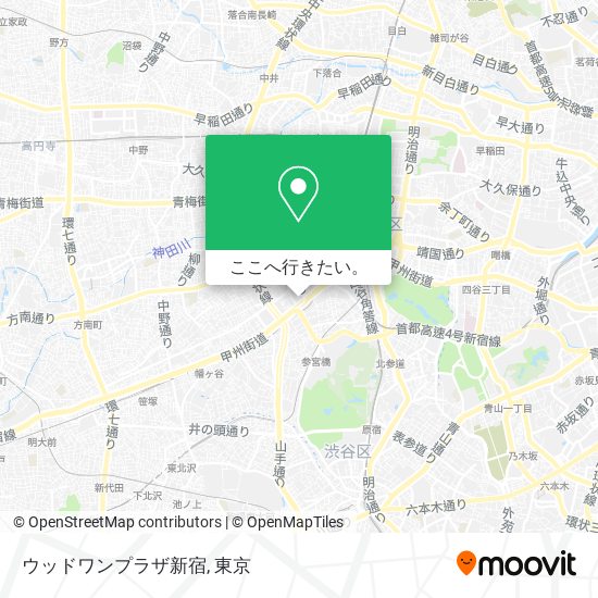 ウッドワンプラザ新宿地図