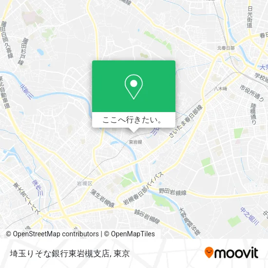 埼玉りそな銀行東岩槻支店地図