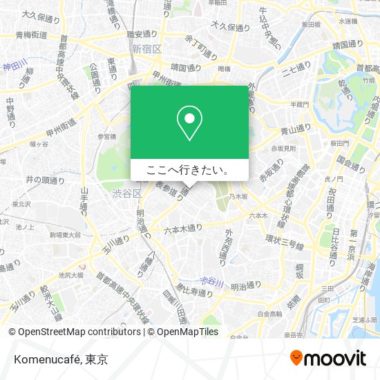 Komenucafé地図