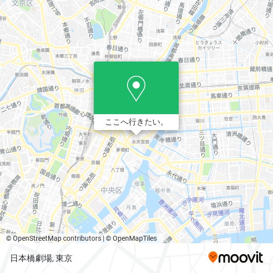 日本橋劇場地図