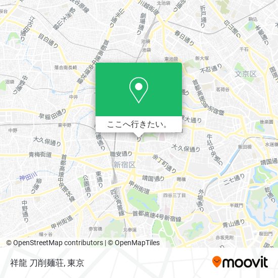 祥龍 刀削麺荘地図