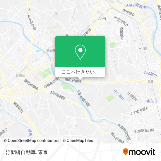 浮間橋自動車地図